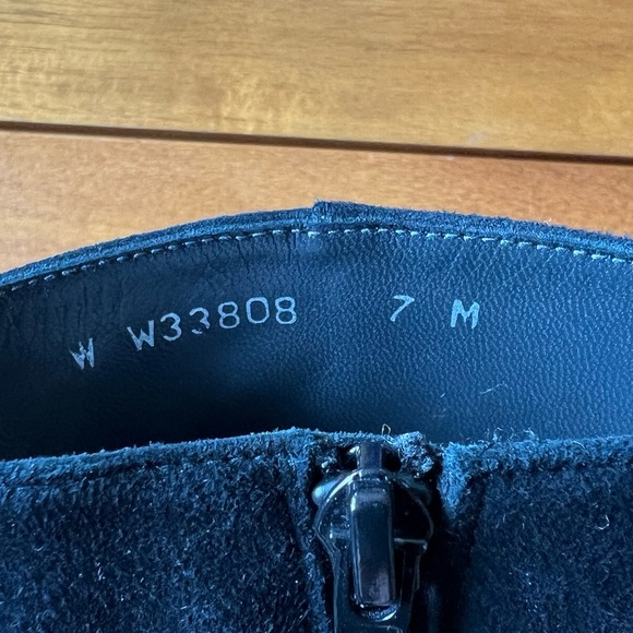 Stuart Weitzman Black Suede Booties - Picture 3 of 4